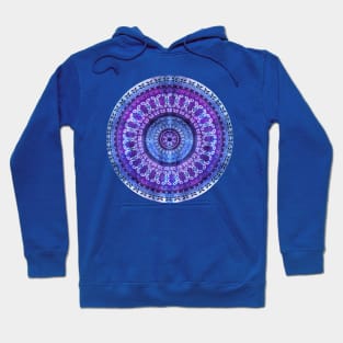 Vintage Purple Blue Mandala Hoodie